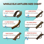 Grade A Premium Quality Elk Antler Dog Chews, (Medium Split 2 Pack)
