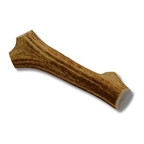Large whole elk antler dog chew, Grade A quality, naturally shed and sourced in the USA, durable natural dog chew with no preservatives.
