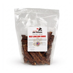 Beef Lung Dog Treats in resealable bag, single ingredient dehydrated beef lung made in the USA, high protein dog training treats