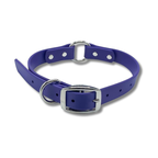 Purple Biothane O Ring Dog Collar  – waterproof, odor-proof, and easy-to-clean adjustable collar for dogs with stainless steel buckle and hardware.